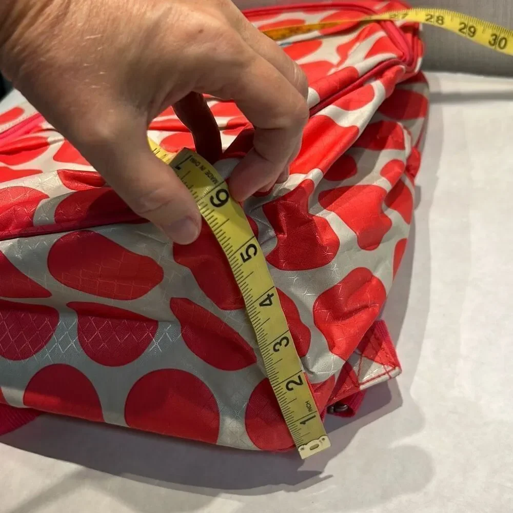 thirty-one Pink Gray Polka Dot Backpack 